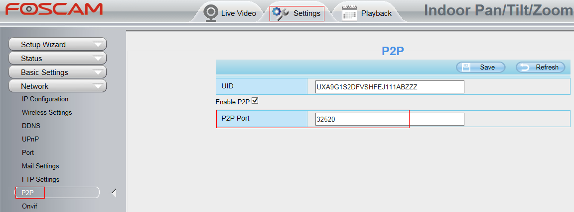 Foscam sales p2p setup