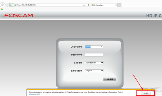 dowloading foscam ip camera tool